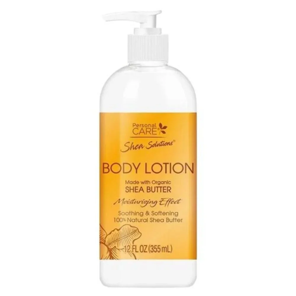 Shea Solutions Natural Shea Butter Body Lotion Soothes & Softens Skin 12‎ oz NEW